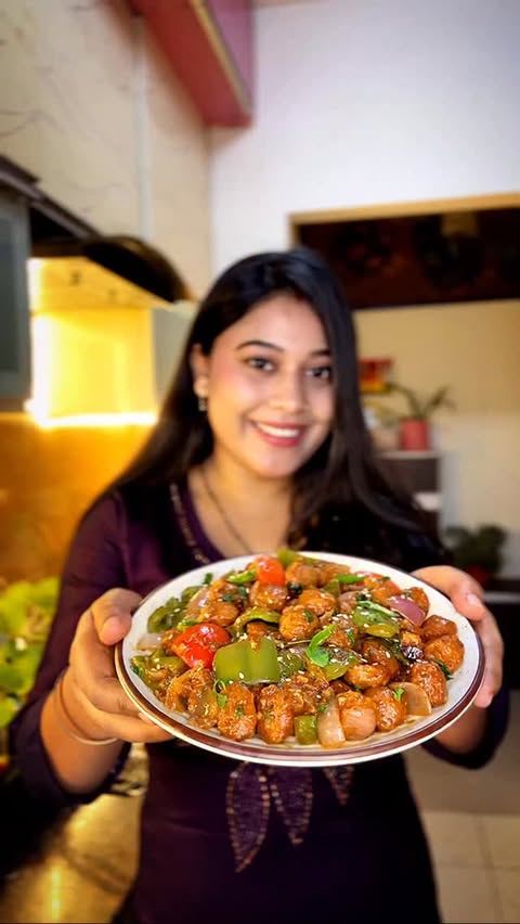 Instagram post by @her_delicious_food for Aashirvaad. Caption reads: [...] + garam chai + masaledaar craving =....