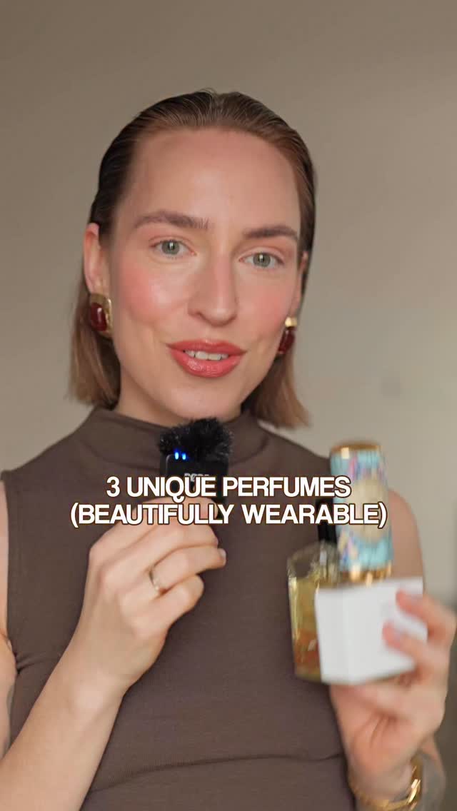 Instagram post by an influencer for Floraïku Paris. Caption reads: 3 unusual & unique perfumes that are perfectly....