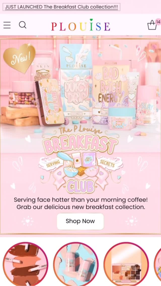 Instagram post by @hayleylouise.xo for PLouise. Caption reads: Breakfast Club collection from....