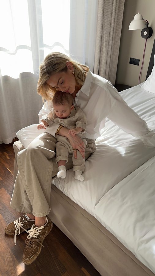 Instagram post by @kajsaschuterman for Kappahl. Caption reads: Paid partnership with @kappahlkids | Me, and mine.....