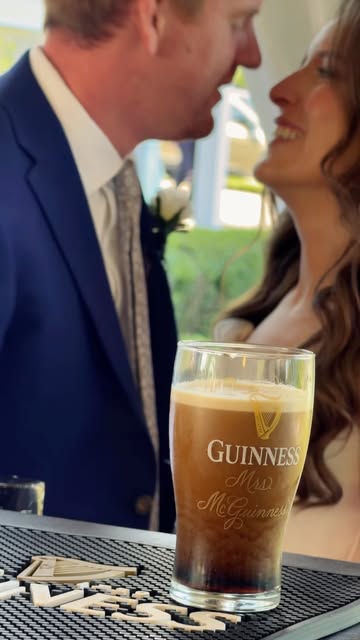 Instagram post by @drinkswithdanica for Guinness. Caption reads: Lovely day to become a McGuinness - complete with....