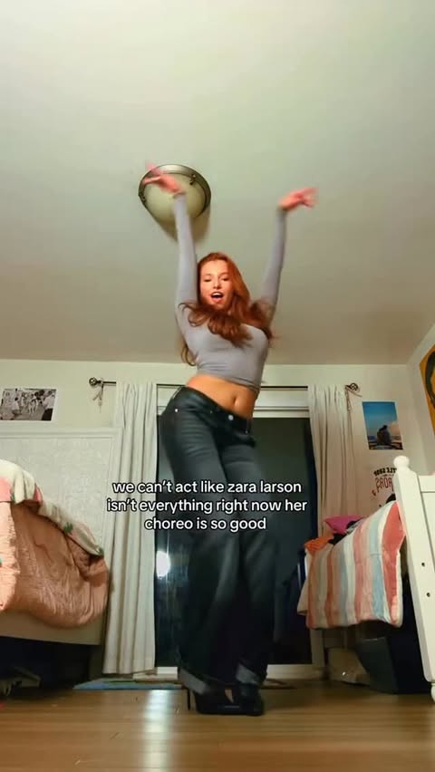 Instagram post by @sharlizetrue_ for Princess Polly. Caption reads: who’s here after Tate? 

#zaralarsson #dance #ootd....