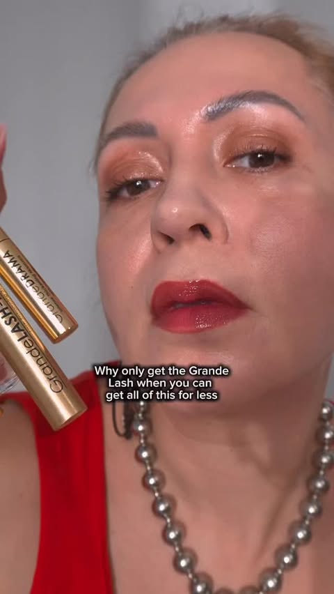 Instagram post by @marcelahauteco for Grande Cosmetics. Caption reads: Everyone’s grabbing this GrandeLASH-MD bundle and....