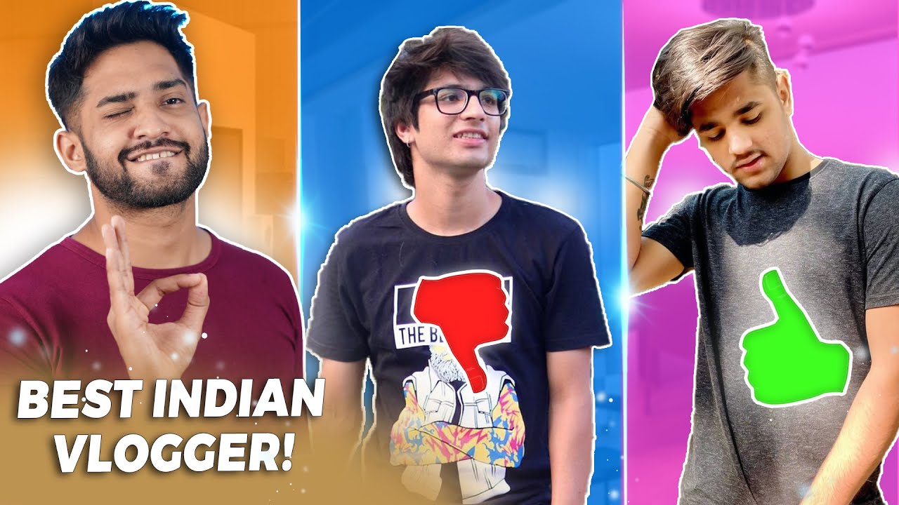 YouTube post by @Thugesh for Happn. Caption reads: Sourav Joshi se Better Vlogger? | Vlogger Jeetu |....