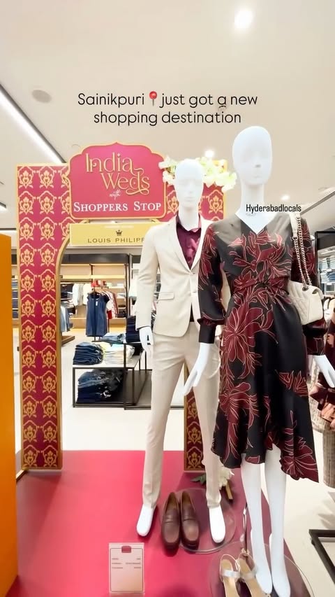 Instagram post by @hyderabadlocals for Shoppers Stop. Caption reads: Hyderabad, get ready to shop in style! 💃
The....