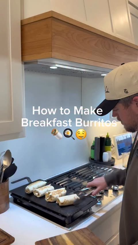 Instagram post by @tylergrowthlife for Made In Cookware. Caption reads: [...] steel griddle. Shop this and more Made In....