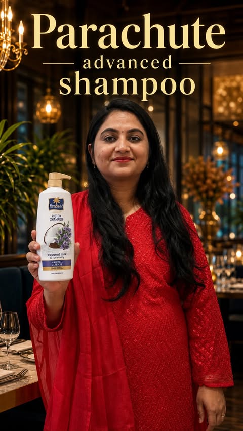 Instagram post by @pooja_manu_vernkar for Meesho. Caption reads: [...] & Coconut Milk Shampoo. Grab yours from....