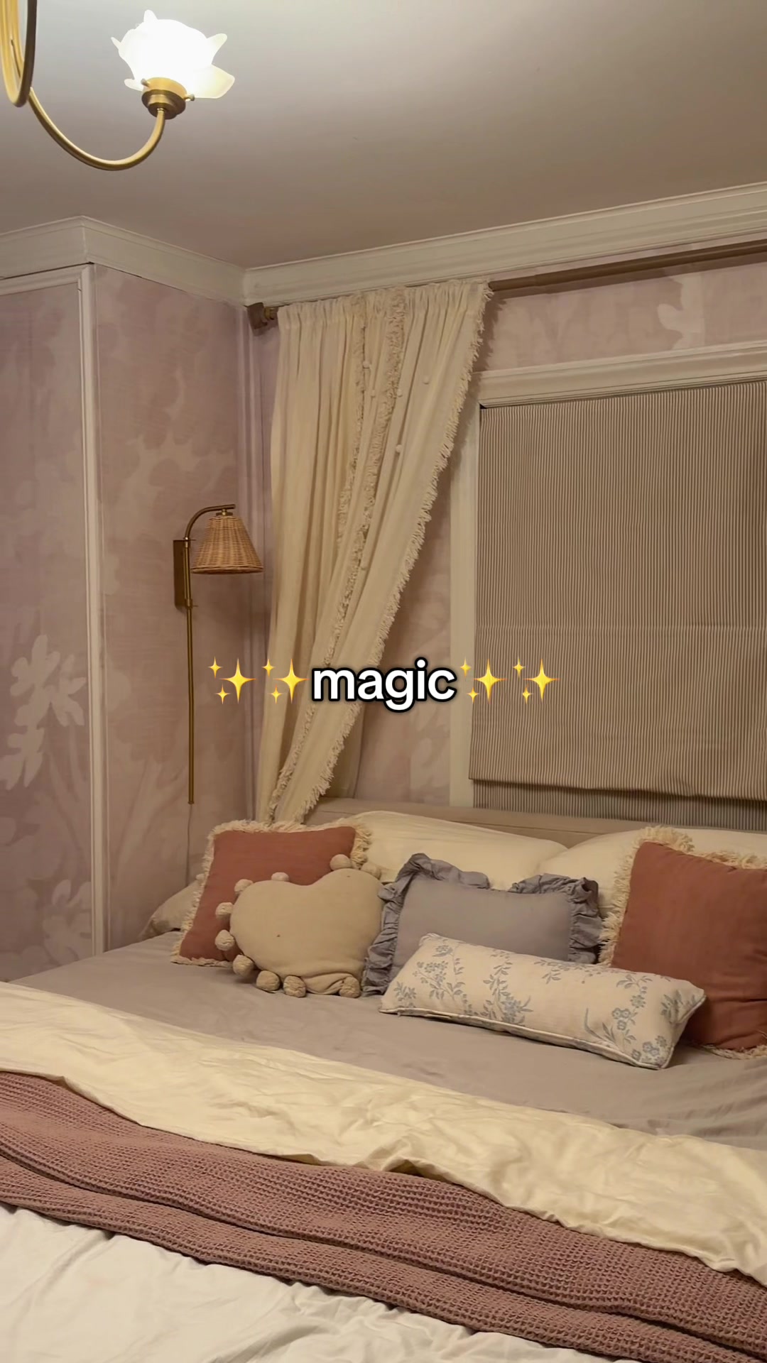 TikTok post by @jessannmcleann for Photowall. Caption reads: Enjoying every moment of making this home ours 🥰 ....