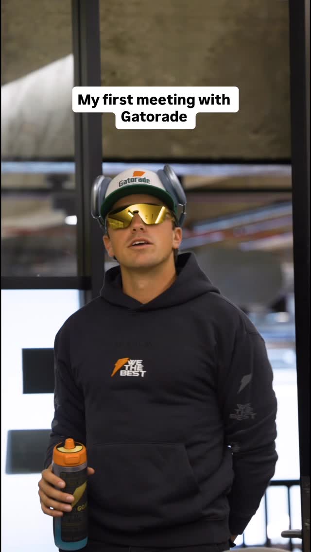 Instagram post by @jacksonolson_ for Gatorade. Caption reads: #Gatorade_Partner If I knew this [...].