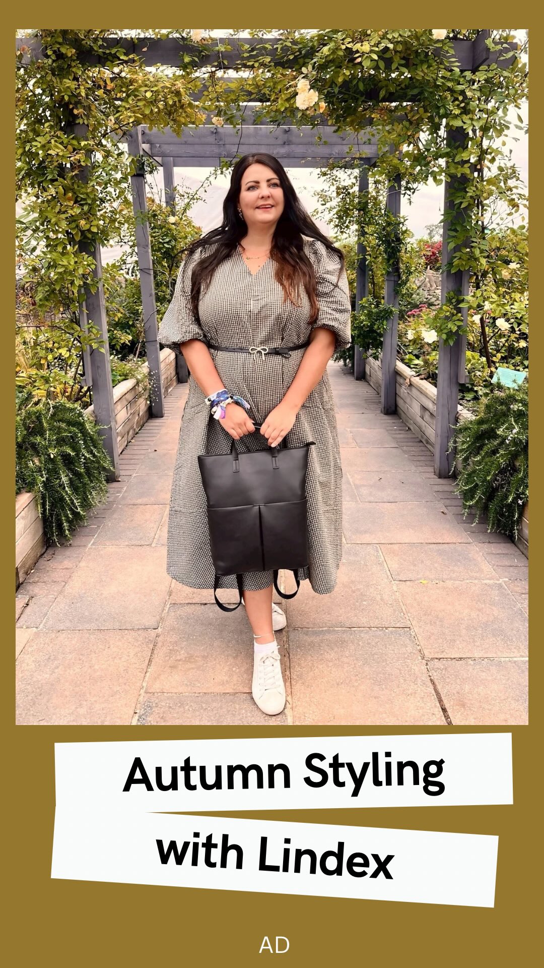 Instagram post by @our.daycation.life for Lindex. Caption reads: ad 🍂 I don’t consider myself an “Autumn Girlie”....