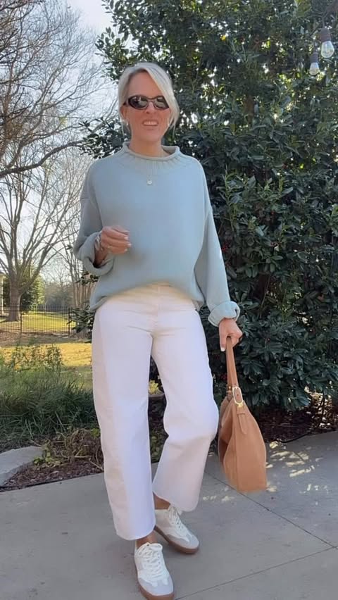 Instagram post by @_cindyswanson_ for J.Crew. Caption reads: It’s baaaack!! Jcrew sweater under $100 quality....