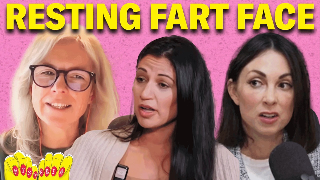 YouTube post by @hysteriapodcast for Article. Caption reads: Hysteria OBLITERATES Stephen Miller’s Wife’s MAGA....