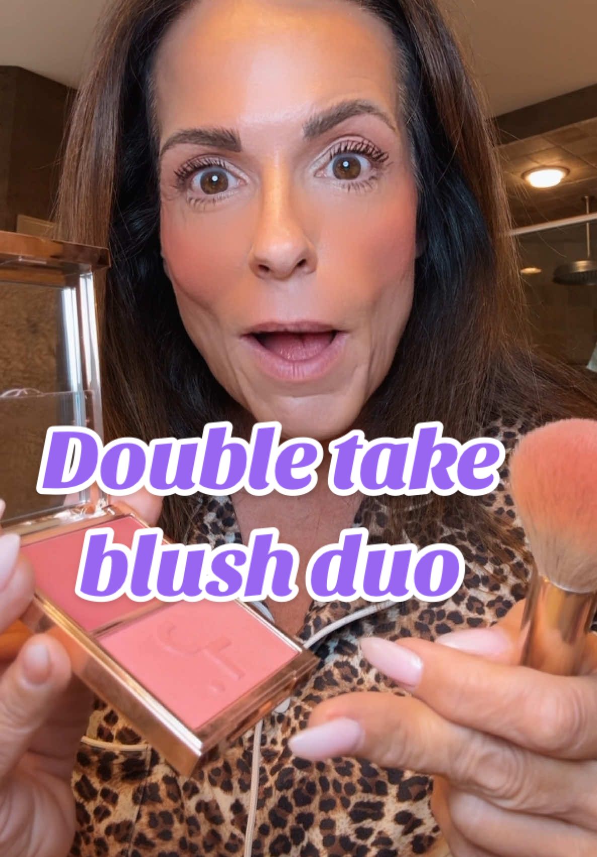 TikTok post by @affiliatetammytaylor for Patrick Ta. Caption reads: [...] color with dewy finish. #PatrickTaBlushDuo....