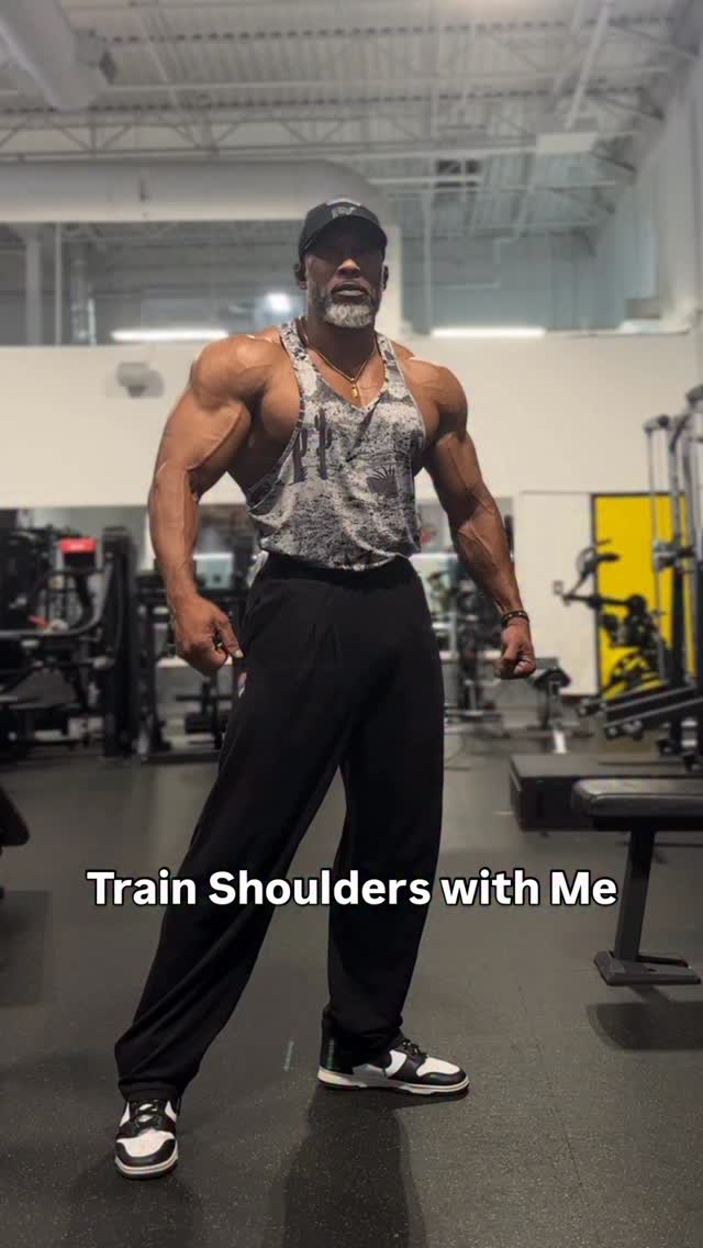 Instagram post by @ajellison for Jed North. Caption reads: Save 📌 this shoulder workout for later.

This is....