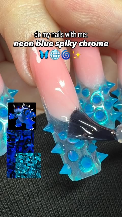 Instagram post by @krystellsnailz for VBeautyPure. Caption reads: [...] to make!! what color should we do next?....