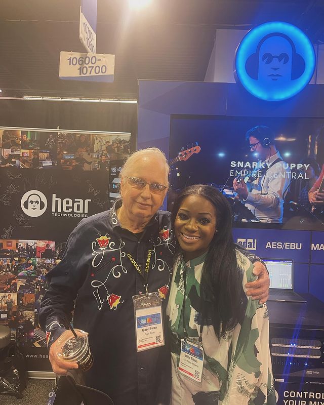 Instagram post by @kimtibbsmusic for Columbia Records. Caption reads: Day 3—-A New Day at the NAMM Show 2024….So, every....
