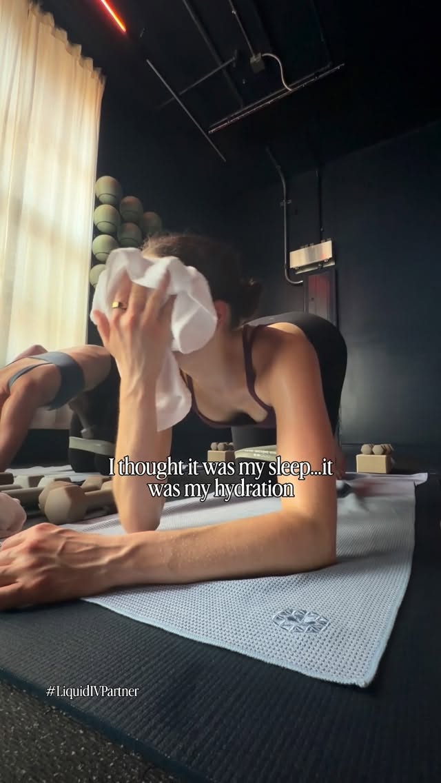 Instagram post by @bygracesautter for Liquid I.V.. Caption reads: [...] I look at when my body feels off.....