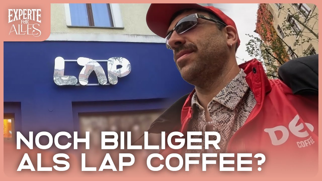 YouTube post by @expertefueralles for Joyn. Caption reads: Financial tip: Get rich with the cheap coffee hype....