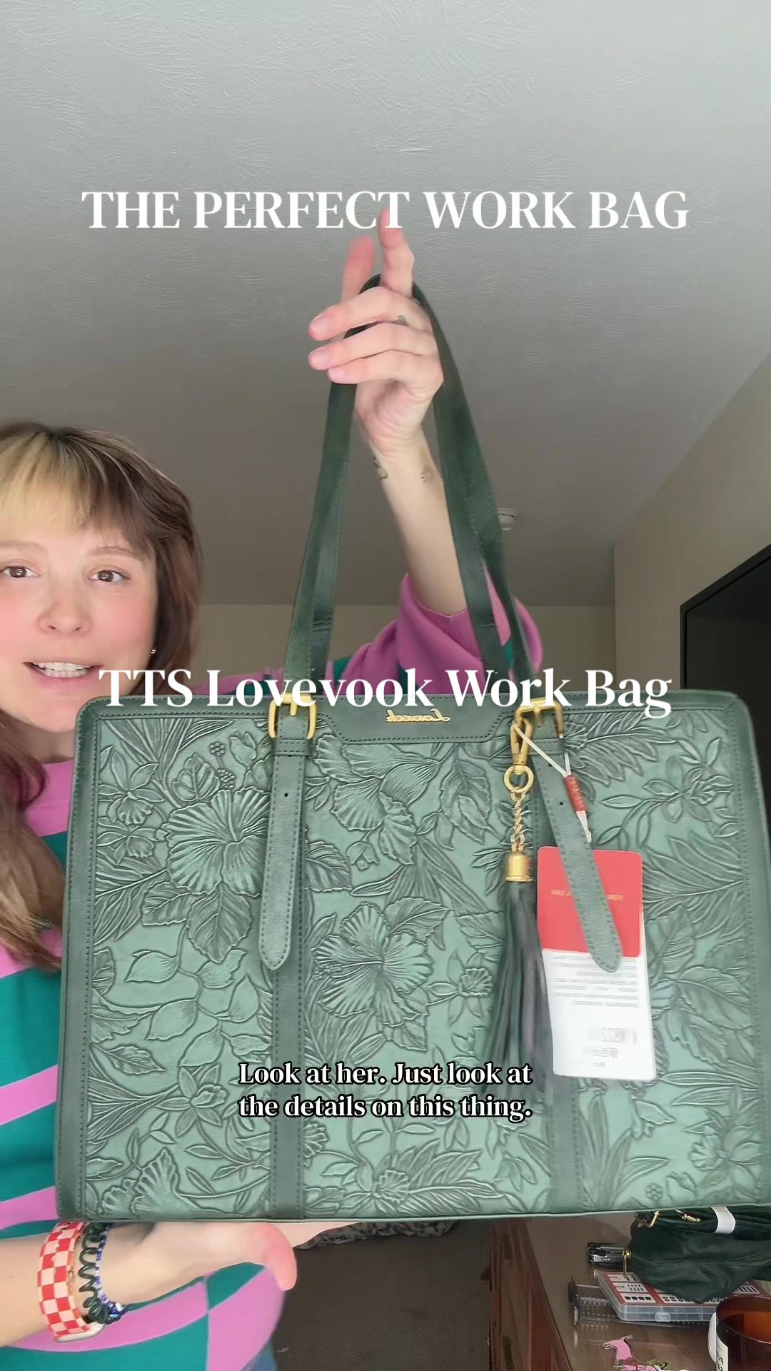 TikTok post by @meganscohera for Lovevook. Caption reads: [...] in charge and she’s STUNNING 😮‍💨 @Lovevook....