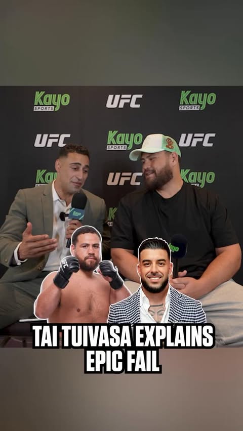 Instagram post by @jonbernardk for Kayo Sports. Caption reads: [...] 😂🌊 📺 Watch UFC 325 this SUNDAY on....