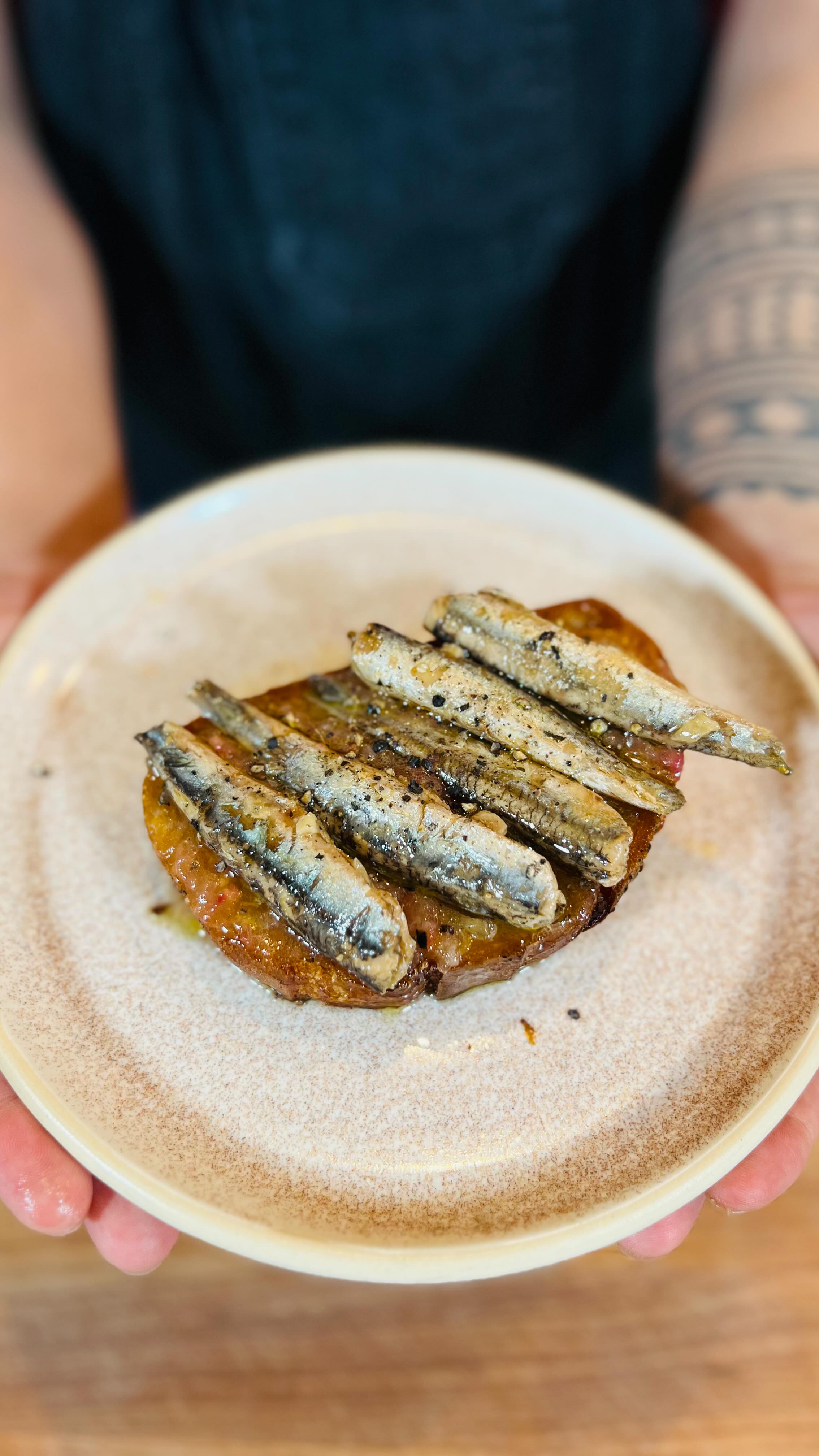 Instagram post by @geronimocramos for Patagonia Provisions. Caption reads: [...] oil, and white anchovies from....