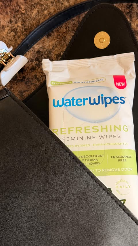 Instagram post by @dshanibernard for WaterWipes. Caption reads: [...] & made without harsh ingredients 🤍....