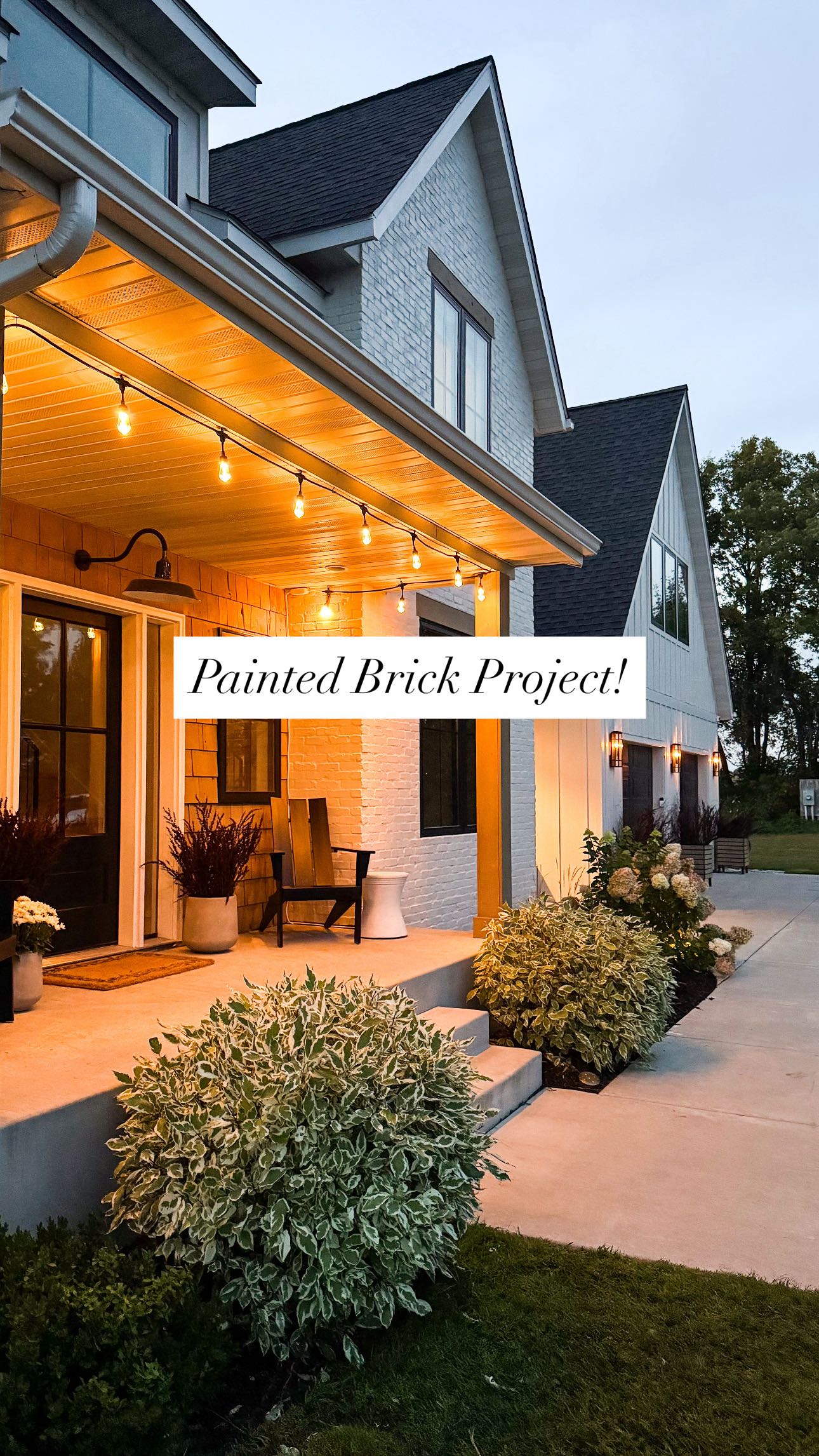 Instagram post by @joineryanddesignco for Enbrighten. Caption reads: BRICK HOUSE GLOW UP REVEAL!😱

We did the thing....