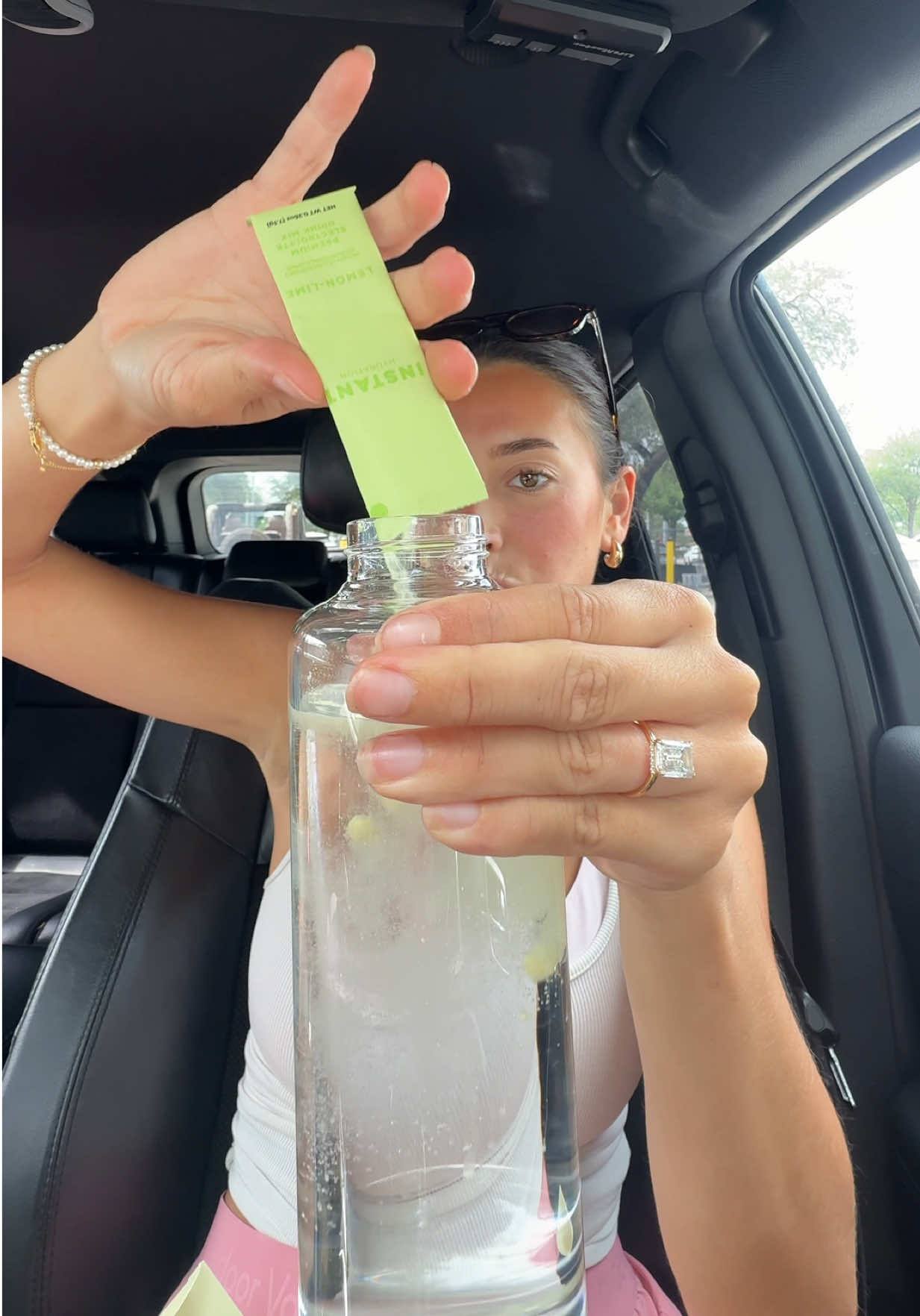 TikTok post by @aubreemaymurphy for Instant Hydration. Caption reads: RUN (don’t walk!!) & pick up Instant Hydration at....