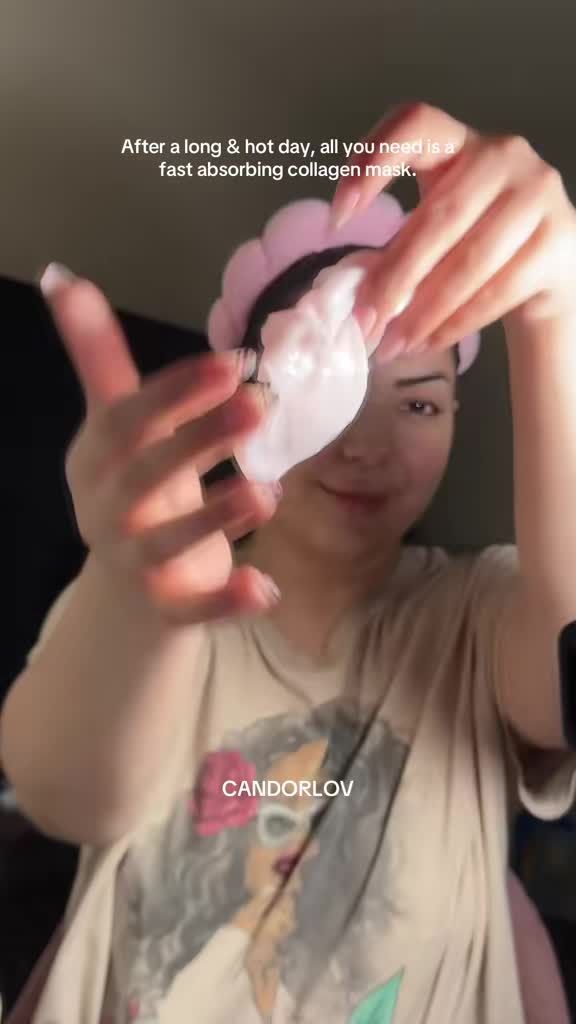 TikTok post by @ghezals.lifestyle for Candorlov US. Caption reads: @Candorlov US ❤️ #candorlov #facemask #kbeauty.