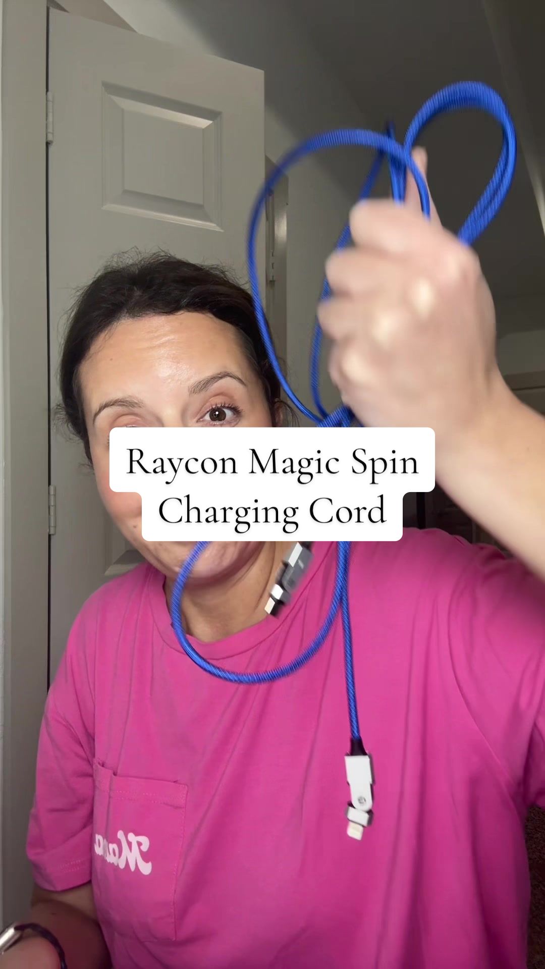 TikTok post by @hannah_isabellll for Raycon. Caption reads: @Raycon Global #phonecharger #raycon [...].