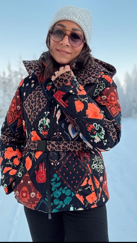 Instagram post by @motherhood_styled for Never Fully Dressed. Caption reads: @neverfullydressed Skiiiiiii Collection ⛷️

I knew....