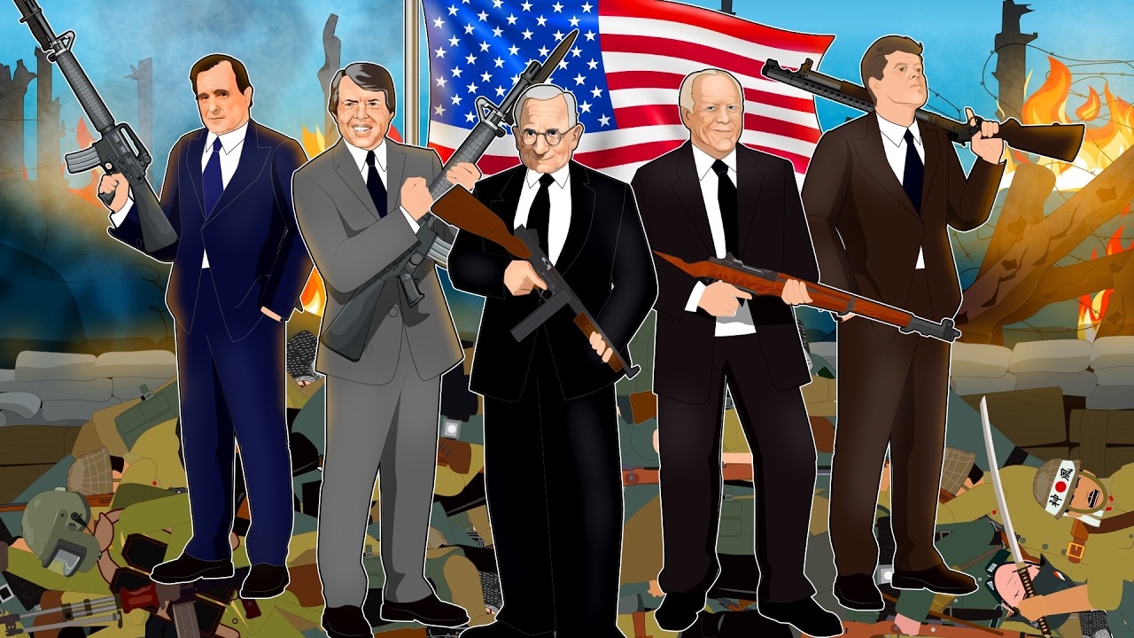 YouTube post by @Simplehistory for Keeps. Caption reads: American Presidents Who Actually Fought For Their....