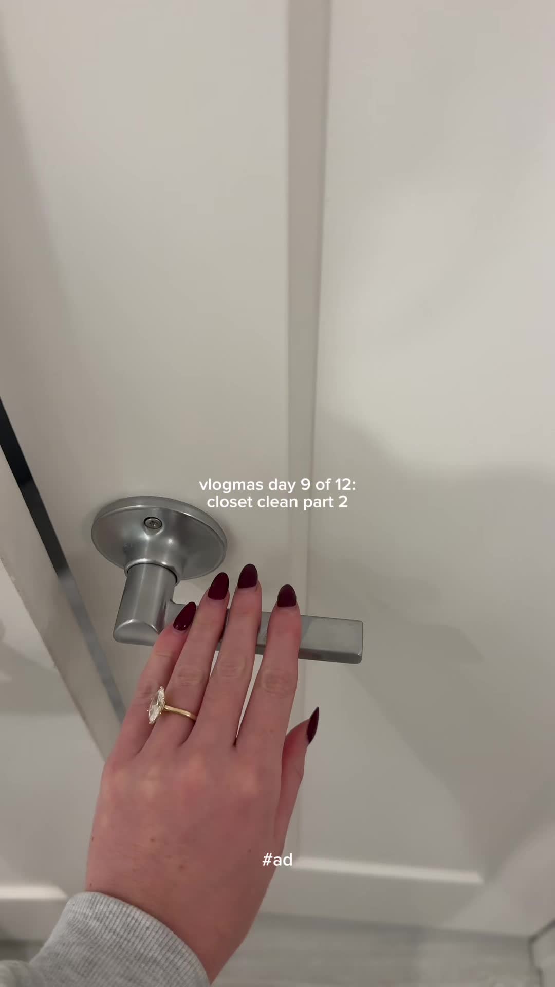 TikTok post by @emmavaughn for BLACK+DECKER. Caption reads: [...] 9 of vlogmas cleaning edition 👚👖my....