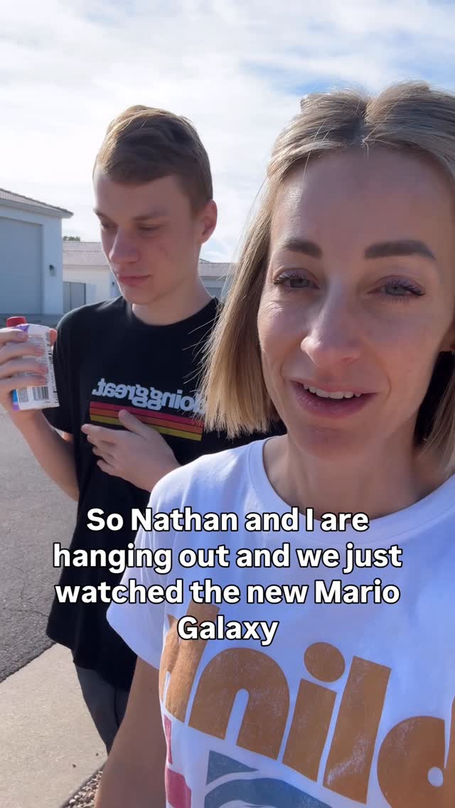 Instagram post by @doinggreatnathan for Nintendo. Caption reads: We’re ALL Mario here today. Have you seen the....