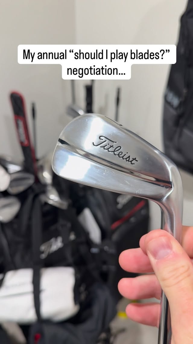Instagram post by @golfrabble for Titleist. Caption reads: Every year I try and every year I go back to the....
