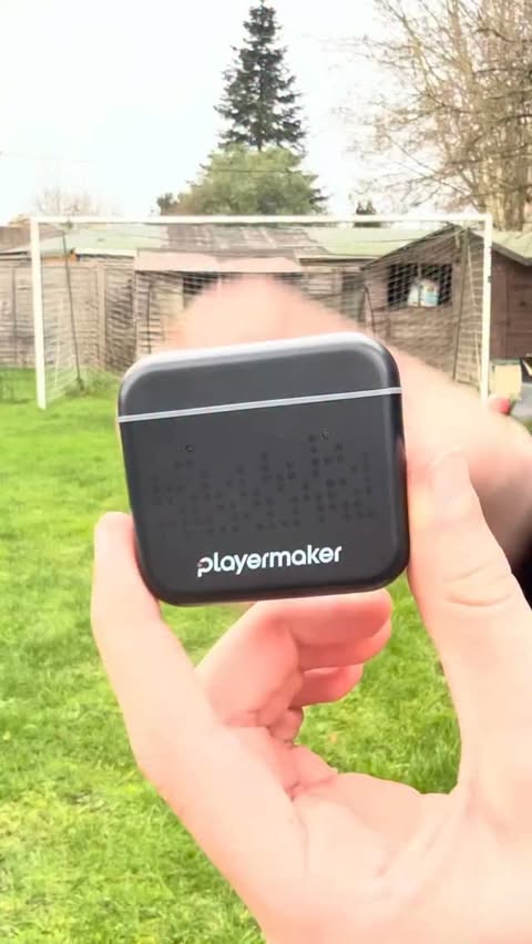 Instagram post by @aidenfootballfleming for Playermaker. Caption reads: I’ve been using @playermaker for a few weeks now,....