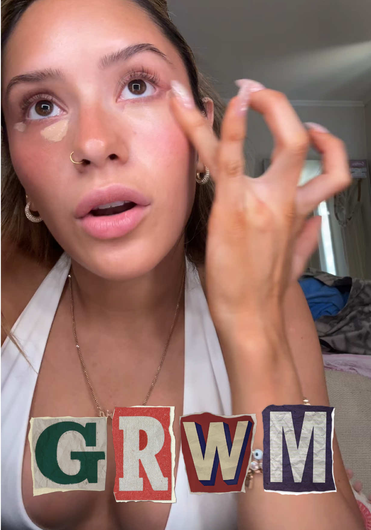 TikTok post by @flaviacucalon for Too Faced. Caption reads: U wanna serve face? U know I got u 😉 💘🩷💕....