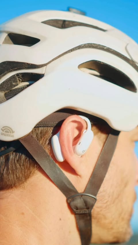 Instagram post by @maddchadd for Soundcore. Caption reads: [...] everything with Open-Ear mode. The new....