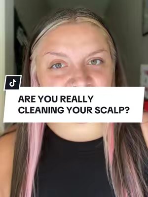 TikTok post by @bayroru for Good Ass Hair Day. Caption reads: [...] cleaning your scalp? If not, @Good Ass Hair....