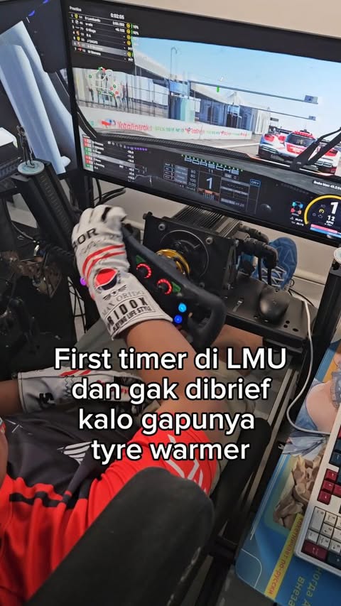 Instagram post by @ramstig for Next Level Racing. Caption reads: [...] ban masih beku Kokpit menggunakan Next Level....