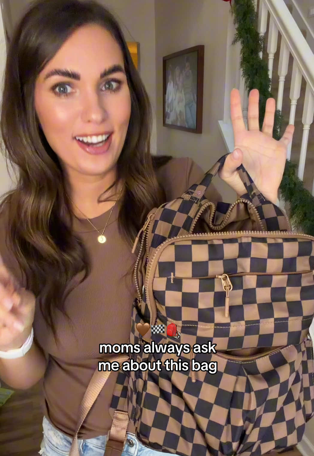 TikTok post by @keepingupwithkaylie for Iris And Rainbow. Caption reads: Replying to @Lacy✨ mini backpack makes the....