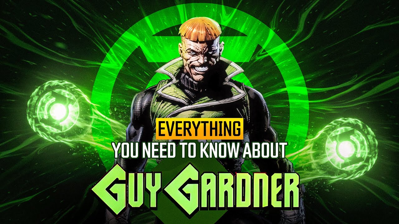 YouTube post by @variant for Whatnot. Caption reads: Guy Gardner Explained | Everything You Need to....