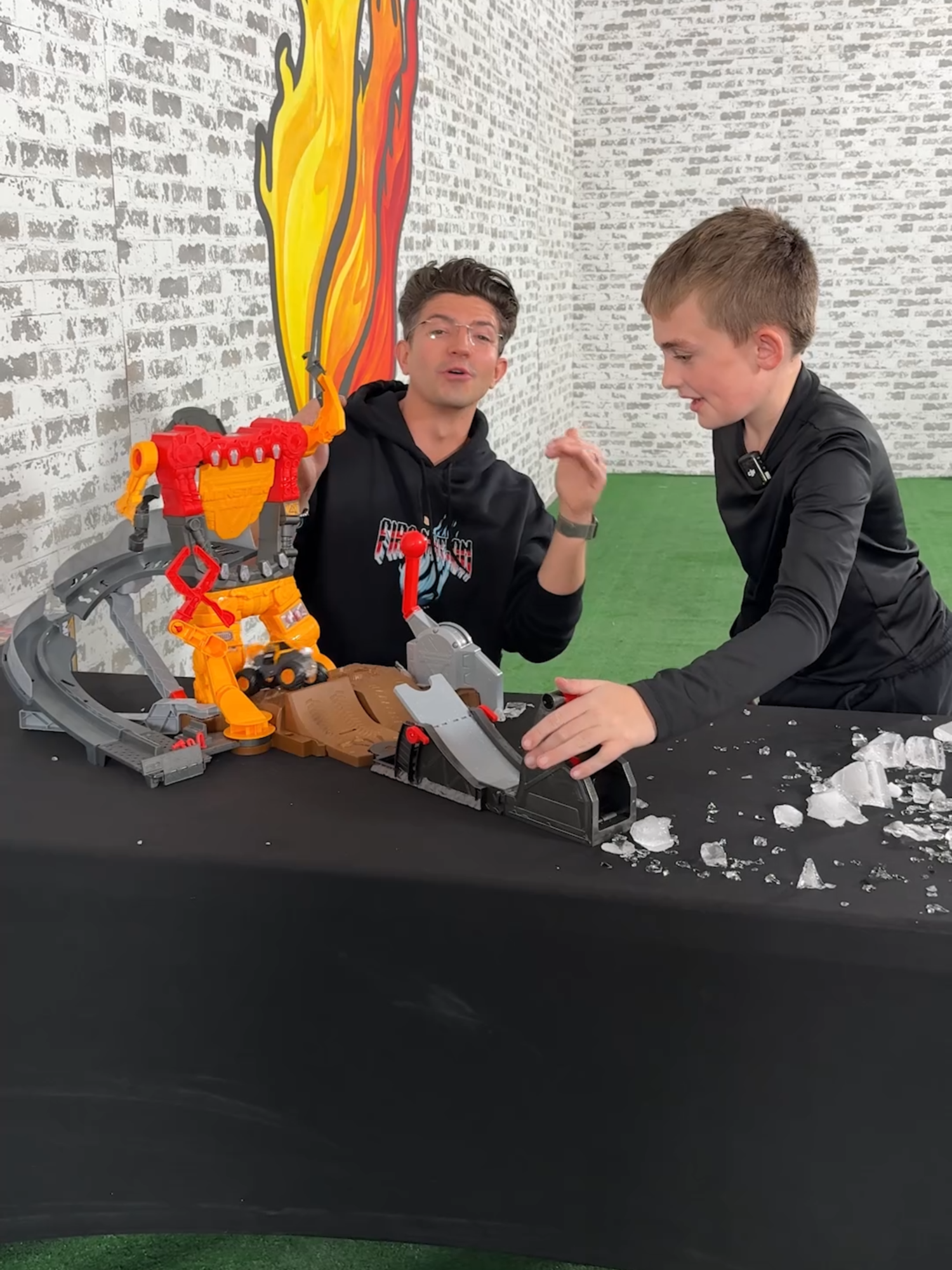 TikTok post by @preston for Monster Jam. Caption reads: [...] & Bash! 🏃‍♂️💨 Are you beating the Monster....