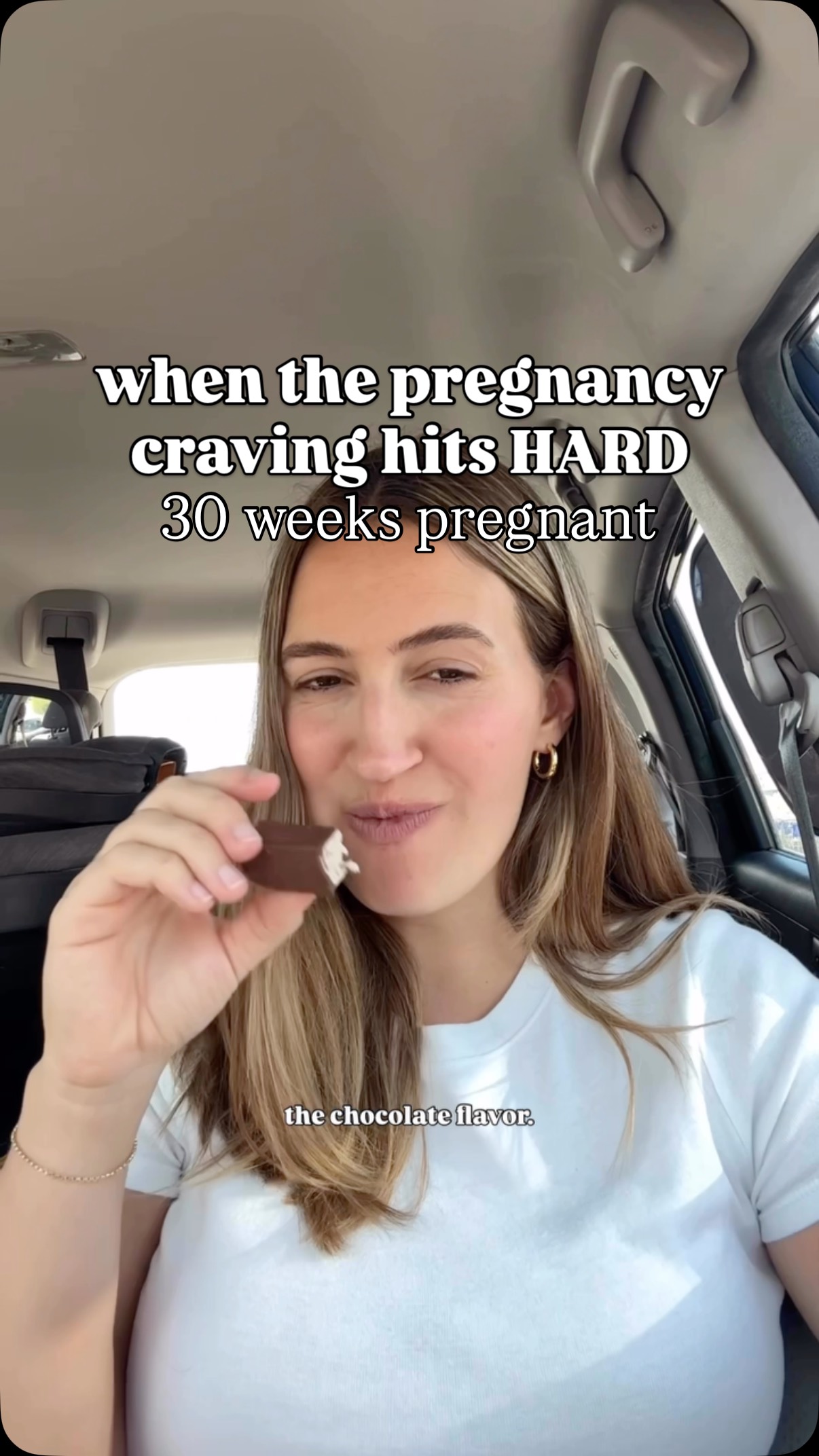 Instagram post by @abigailghoward for Clio Snacks. Caption reads: the sweets cravings have been HITTING this....