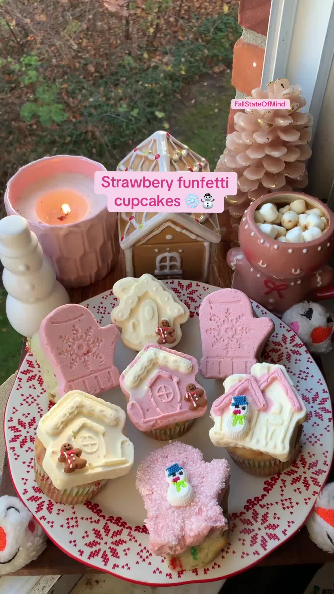 TikTok post by @f00dventures for Nature Restore. Caption reads: [...] homemade Strawbery buttercream with @Nature....