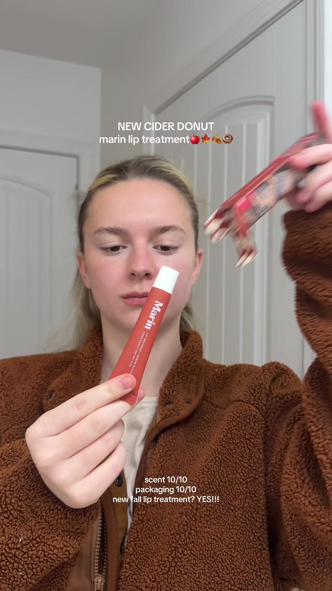 TikTok post by @jorja.maynard for Marin Skincare. Caption reads: [...] needs to get their hands on this!! @Marin....
