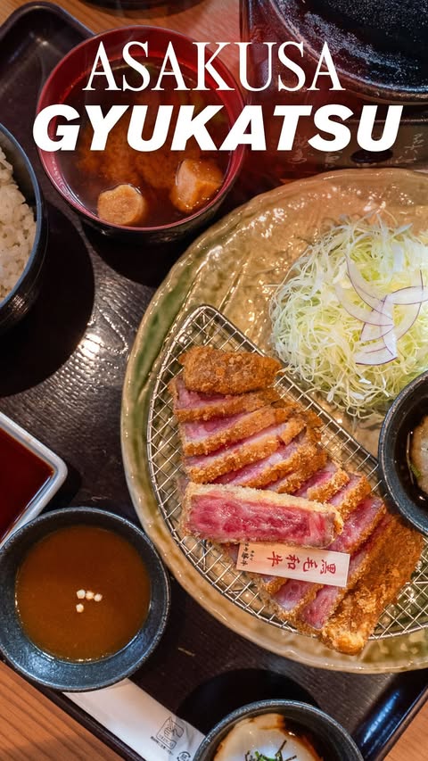 Instagram post by @stefatty_ for Gyukatsu Kyoto Katsugyu. Caption reads: [...] on your Japan bucketlist 🤤 📍Gyukatsu Kyoto....