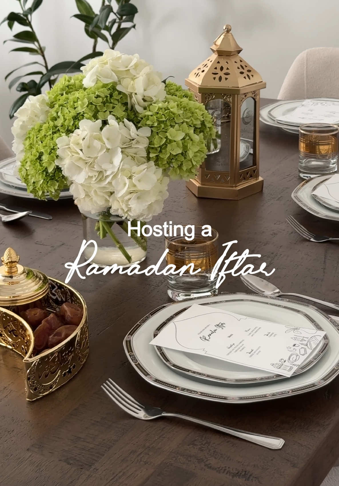 TikTok post by @hadeelelmadhoon for Organic Traditions. Caption reads: [...] Ramadan Iftar with me, featuring @Organic....