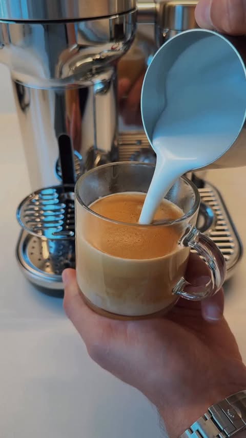 Instagram post by @victoreis92 for Nespresso. Caption reads: That latte art though 😮‍💨😂

@nespresso.uk....