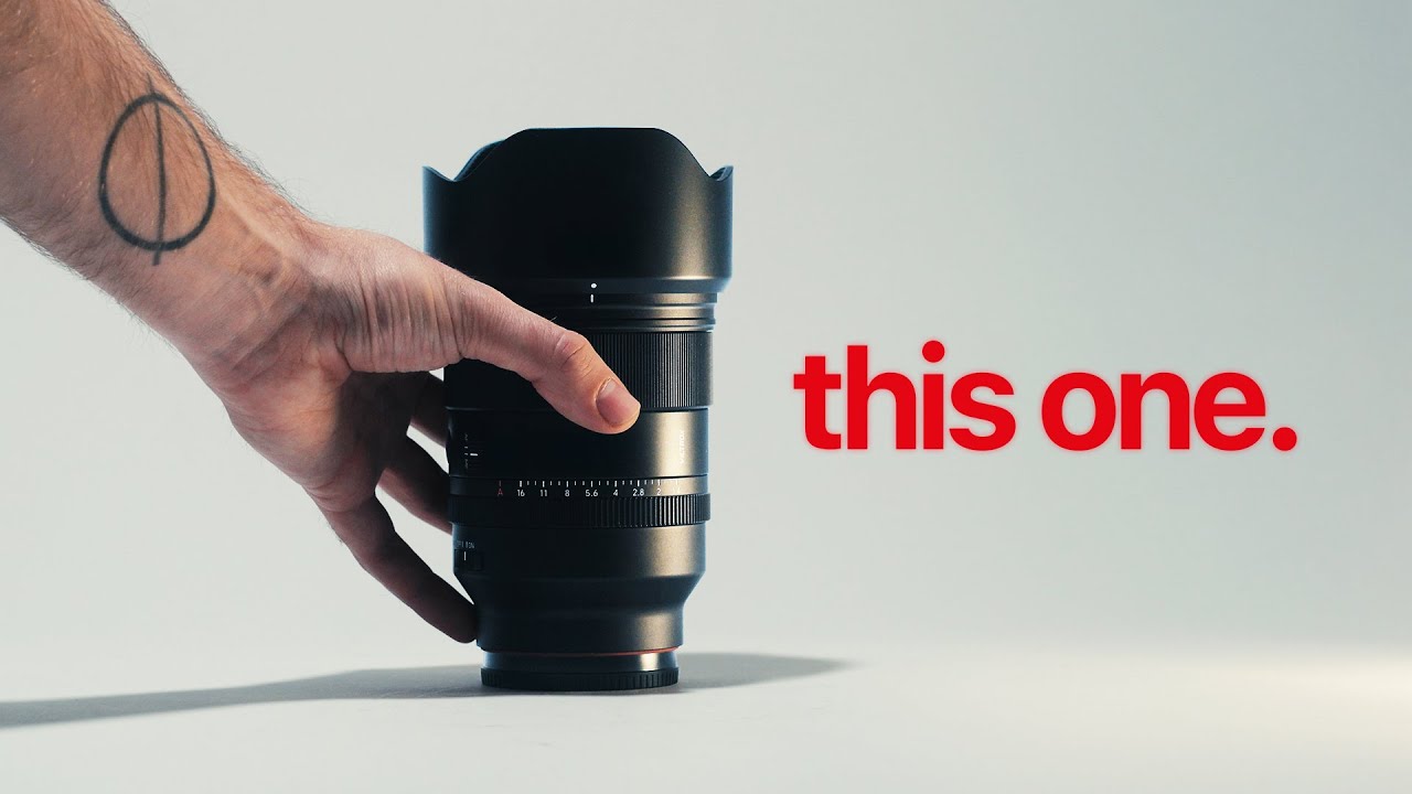 YouTube post by @huntercreatesthings for Viltrox. Caption reads: The Only Lens You Need For Literally Anything.